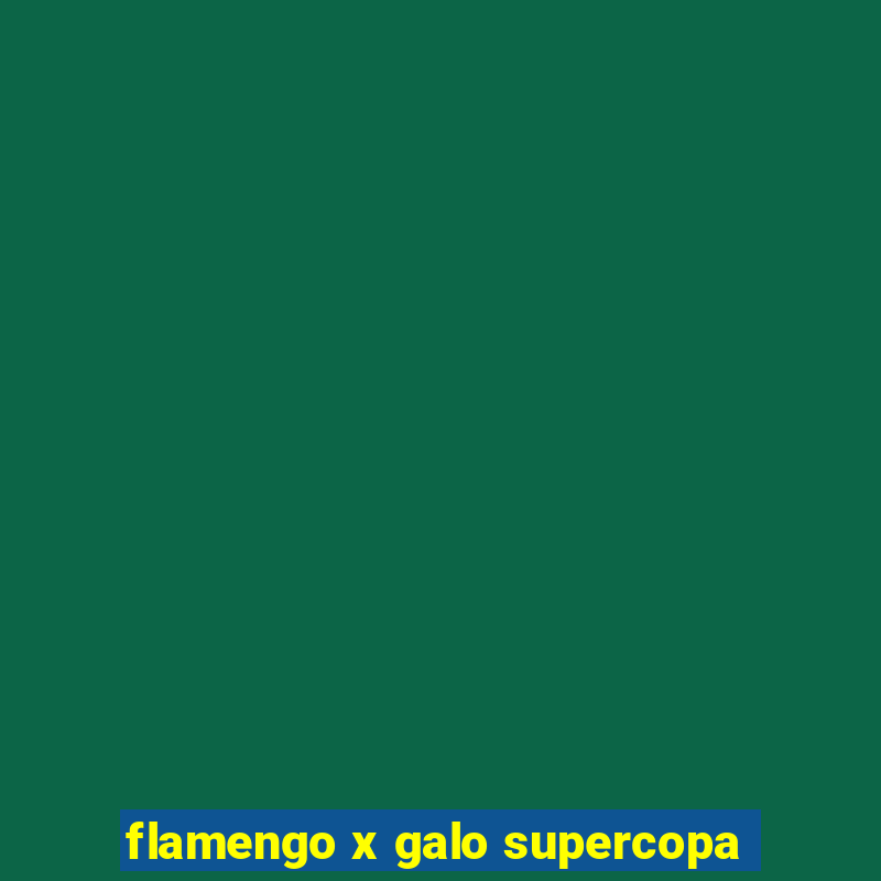 flamengo x galo supercopa